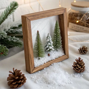 Marco de Fotos de Madera de Alta Calidad para el Hogar con Borde Marrón Estilo Highland, Marco Premium con Diseño Único - Product Image 1