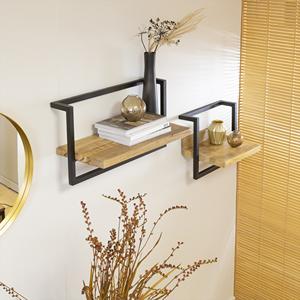 Étagère murale en bois de manguier Vandana Optima Cresta Large - Product Image 1