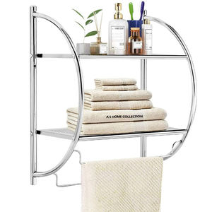 Hot Designed Black Color 3 Layers Display Spice Rack <b>Shelving</b> Modern Fancy Stainless Steel Metal <b>Storage</b> Shelves & <b>Units</b> - Product Image 5