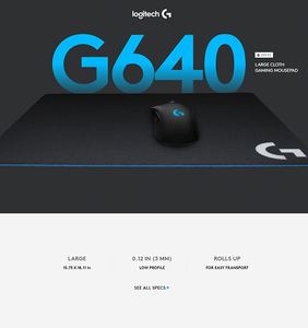 <span class=keywords><strong>Logitech</strong></span> G640 Chuột Chơi Game <span class=keywords><strong>Pad</strong></span> Cứng Dày Máy Tính Văn Phòng Nhà Chuột Chơi Game <span class=keywords><strong>Pad</strong></span> G640 Ổn Định Và Mịn - Product Image 6