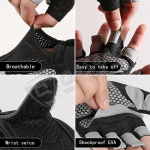 Ladies-Weightlifting Customized Logo Printing Lightweight HalF-Finger Weightlifting Sports Gym <b>Gloves</b> - Product Image 3