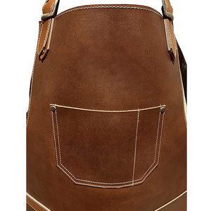 Delantal de Cuero Unisex al por Mayor con Bolsillos, Calidad Premium y Correas Ajustables para Uso en Restaurantes y Bares 2026 - Product Image 2