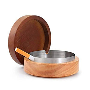 Cendrier rond en métal fait main, finition argentée, accessoires pour fumeurs, cendrier à cigares, prix de gros, vente chaude - Product Image 3