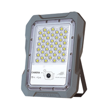 Caméra de sécurité CCTV en aluminium, étanche IP66, 200W, 6000K, lumière du jour, projecteur LED solaire pour rue