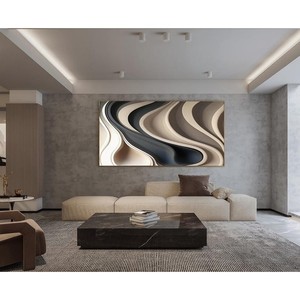 Arte Abstracto de Pared en MDF Tridimensional, Decoración de Pared de Madera Hecha a Mano, Venta al por Mayor - Product Image 1