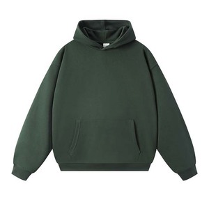 Sudadera con Capucha Unisex, Color Sólido, Tejida, Informal, Corte Regular, para Otoño, Disponible en Varios Colores, Nueva Llegada - Product Image 4