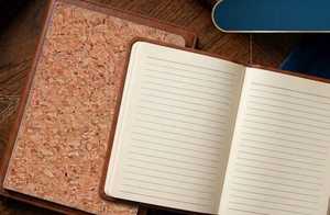 Eco Cork Journal | <b>A5</b> Notebook | Perfect for Office, School & Travel Natural Cork Writing <b>Diary</b> Hardcover Notebook | 192 Smooth - Product Image 1