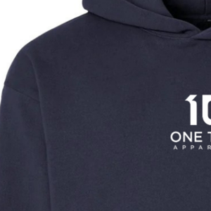 Mens 280gsm Midweight Pullover Hoodie <b>Navy</b> Color Premium Cotton Fleece <b>Sweatshirt</b> Casual Streetwear Custom Logo OEM ODM - Product Image 5