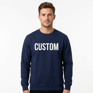 Custom Men's <b>Sweatshirt</b> <b>Embroidery</b> Cotton Fleece Crewneck Pullover Casual Streetwear Wholesale Apparel Manufacturer - Product Image 2