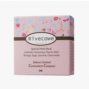 [J International] Rivecowe CC <b>Compact</b> Foundation 8g Matte Finish Sebum & Oil Control Face <b>Makeup</b> for All Skin Types - Product Image 1