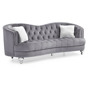 Divano per Soggiorno Glory Furniture Jewel G755 S Grigio - Product Image 1