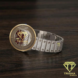 Reloj de Diamantes Moissanite Premium, Reloj Automático de Lujo Estilo Hip Hop, Reloj Mecánico VVS Brillante para Hombre - Product Image 5