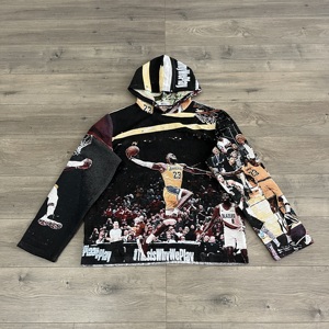 Sudadera con Capucha Personalizada de Alta Calidad, Bordada, de Poliéster/Algodón, Estilo Hip Hop Otoñal para Hombre, Color Personalizado, Anti-Pilling, Transpirable - Product Image 6