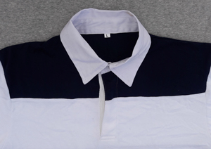 Maillots de rugby épais 100 % coton, broderie personnalisée du logo, chemises décontractées à manches courtes, tenue d'équipe, rayures style rétro, respirant - Product Image 3