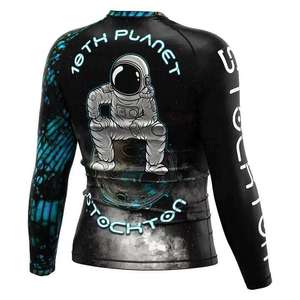 Custom Short Sleeve BJJ Rashguard MMA <b>Compression</b> <b>Shirt</b> <b>Men</b> Jiu Jitsu Grappling Top Sublimation Printed Fitness Gym Sportswear - Product Image 4