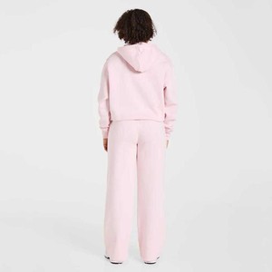 Low MOQ Wholesale Custom Women's Casual Two Piece Full Zip Hooded Tracksuit <b>Set</b> Comfortable Sweatsuit For Jogging At Low Price - Product Image 3