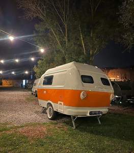 Remolque de Viaje Moderno en Forma de Lágrima, Mini Caravana Impermeable, Plegable y Ligera para Acampar - Product Image 4