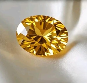 Diamant de laboratoire CVD ovale jaune SI1 certifié IGI de 1 carat, taille excellente, pour bijoux fins et bagues de fiançailles - Fournisseur en gros - Product Image 3