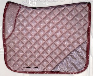 Elegante almohadilla de montura acolchada con corte de diamante y tela de malla brillante, relleno de espuma de 18 mm, forro de malla HM GLOBAL HMG-SP-6072 - Product Image 2