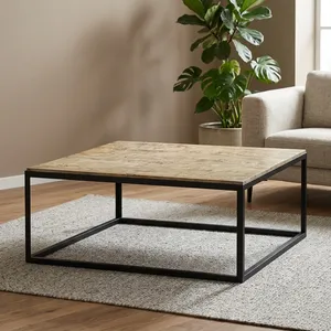 Elegant Modern Design Wooden & Metal Coffee <b>Table</b> for Home Garden Hotel & Restaurant furniture - Product Image 4