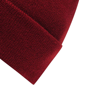 Bonnet sport vintage en tricot à revers personnalisé, 100 % laine, pour l'hiver, avec logo brodé, OEM ODM, fabricant de couvre-chefs sous marque privée - Product Image 5
