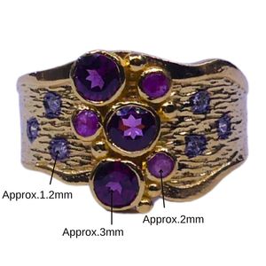 Wedding Wear 925 Sterling <b>Silver</b> Gold Plated Jewelry <b>Garnet</b> Ruby White Topaz Gemstone Women Wear Classic <b>Ring</b> - Product Image 2
