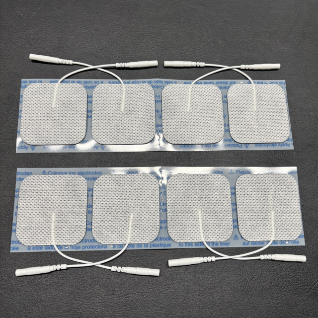 Taiwan Everyway KF5050 Electrode Pads for TENS/EMS Unit, Fabric Backed Pads With Japanese Gel Premium Re-Usable Self Adhesive