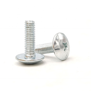 Tornillos de Cabeza de Hongo en Oferta del Fabricante, Tornillos de <span class=keywords><strong>M</strong></span>áquina de Cabeza Plana Grande, Galvanizados, de Acero Inoxidable SS304, con Cabeza Phillips - Product Image 1