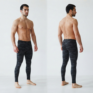Rajputana Corporation Men <b>Camo</b> <b>Leggings</b> Full Length Compression Pants Elastic Waist Sportswear Tights Men Fitness Wear <b>Leggings</b> - Product Image 4