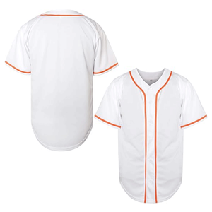 Maillots de baseball personnalisés pour hommes 100% polyester, respirants, à séchage rapide, uniformes sportifs personnalisés, maillot à manches courtes pour hommes - Product Image 4
