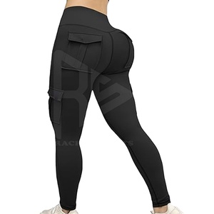 Leggings Deportivos de Cintura Media para Mujer, Sólidos, de Alta Elasticidad, Sin Costuras, Transpirables, de Spandex/Poliéster, Colores Personalizados, Logotipo OEM - Product Image 1