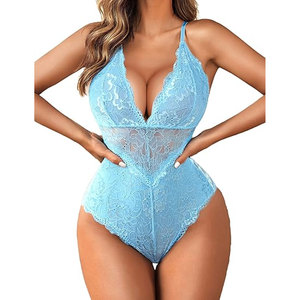 Solid Trader Fashionable Plain Mesh <b>Bodysuit</b> Beautiful <b>Square</b> <b>Neck</b> Sleeveless Leotard Tops Women Beach Wear - Product Image 5