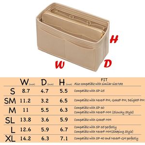 Organizer per Borsa da Donna con Cerniera, Inserto in Feltro e Portachiavi per Gestione Borse - Product Image 2