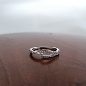 Anillo de Compromiso Clásico de Plata de Ley 925 con Circonita Cúbica, Diseño Infinito, Elegante y Minimalista, Anillo de Promesa de Boda para Mujer, Regalo - Product Image 2