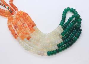 Cuentas Redondas de Calcedonia Natural AAA de 8-10 mm, Cuentas Redondas de Calcedonia Disco de 16 Pulgadas, Cuentas Redondas de Calcedonia Lisas - Product Image 6