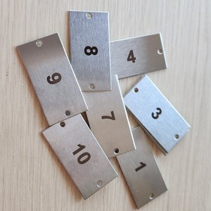 Elegant Metal Place Card Holders <b>Table</b> <b>Number</b> Stands for <b>Wedding</b> Event Decor - Product Image 3