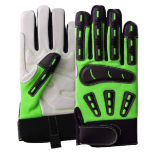 ถุงมือช่างงานหนัก ทนทาน หนังวัวแท้ เสริมความแข็งแรง บุด้วยผ้าฝ้าย นุ่ม ยืดหยุ่น ทนแรงกระแทก ทนความร้อน ฉีด TPR - Product Image 6