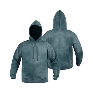 Sweat à capuche oversize pour homme, effet délavé, coupe ample, 100% coton, molleton doux, style vintage, streetwear - Product Image 6