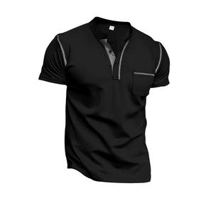 Camisas Polo de Poliéster de Color Sólido Casuales y a la Moda al por Mayor, Uniformes Suaves y Cómodos para Hombre - Product Image 2