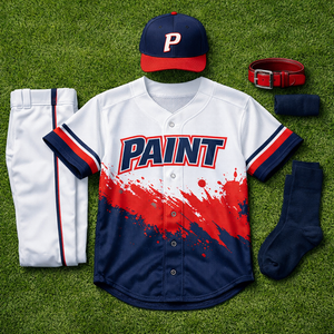 ชุดยูนิฟอร์มทีมเบสบอลแบบกำหนดเองสำหรับโรงเรียน แขนสั้น แห้งเร็ว ระบายอากาศได้ดี ผ้าโพลีเอสเตอร์ 100% ปักชื่อและหมายเลขผู้เล่น - Product Image 2