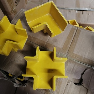 ข้อต่อท่อสี่เหลี่ยม FRP SMC ข้อต่อข้อศอก ราวจับไฟเบอร์กลาส อุปกรณ์ราวบันได - Product Image 4
