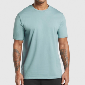 Camiseta de Manga Corta para Hombre, Cuello Redondo, Color Azul Marino, Corte Regular, Estilo Jersey Informal Estampado, 100% Algodón Transpirable, 220g - Product Image 5