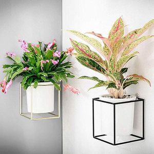 Pot de fleurs suspendu décoratif en fer pour balcon, terrasse, jardin, maison, bureau, intérieur, extérieur, verdure - Product Image 1