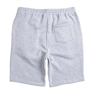 Shorts Bermuda Homme Gris en Coton Taille Mi-Haute avec Cordon de Serrage Style Décontracté Poches Tissu Tricoté Respirant Écologique Logo Avant - Product Image 2
