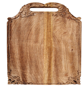 Tabla de cortar de madera con diseño tribal moderno, utensilio de cocina de estilo étnico, disponible a precios de mayorista. Diseño geométrico. - Product Image 6