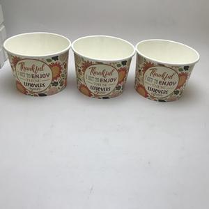 Manufacturer Appearance Style Take-Out Disposable Paper Bowl Cup Double Film Waterproof ECO-Friendly Self-adhesive <b>Lid</b> - Product Image 2