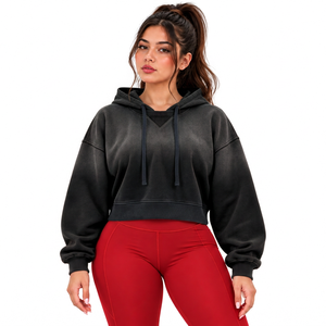 Sudadera con Capucha Holgada de Algodón 100% para Mujer, Venta al por Mayor, Personalizable para Marcas de Ropa, Minoristas de Moda de EE. UU., Suministro para Boutiques - Product Image 1