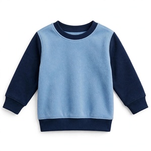 Sweat-shirt pour bébé garçon 100% coton, col rond, manches longues, rayé jaune, vêtements décontractés d'automne, exporté du Bangladesh - Product Image 3