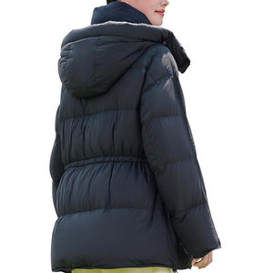 Veste longue matelassée pour femme, vente en gros, personnalisable, économique et durable, imperméable et chaude avec - Product Image 2