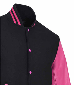 Vestes universitaires personnalisées de qualité supérieure en gros, 100% laine pure et manches en cuir pour l'hiver - Product Image 5